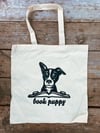 book pup tote 