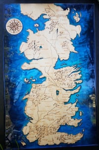 Image 3 of Game of thrones resin fantasy map