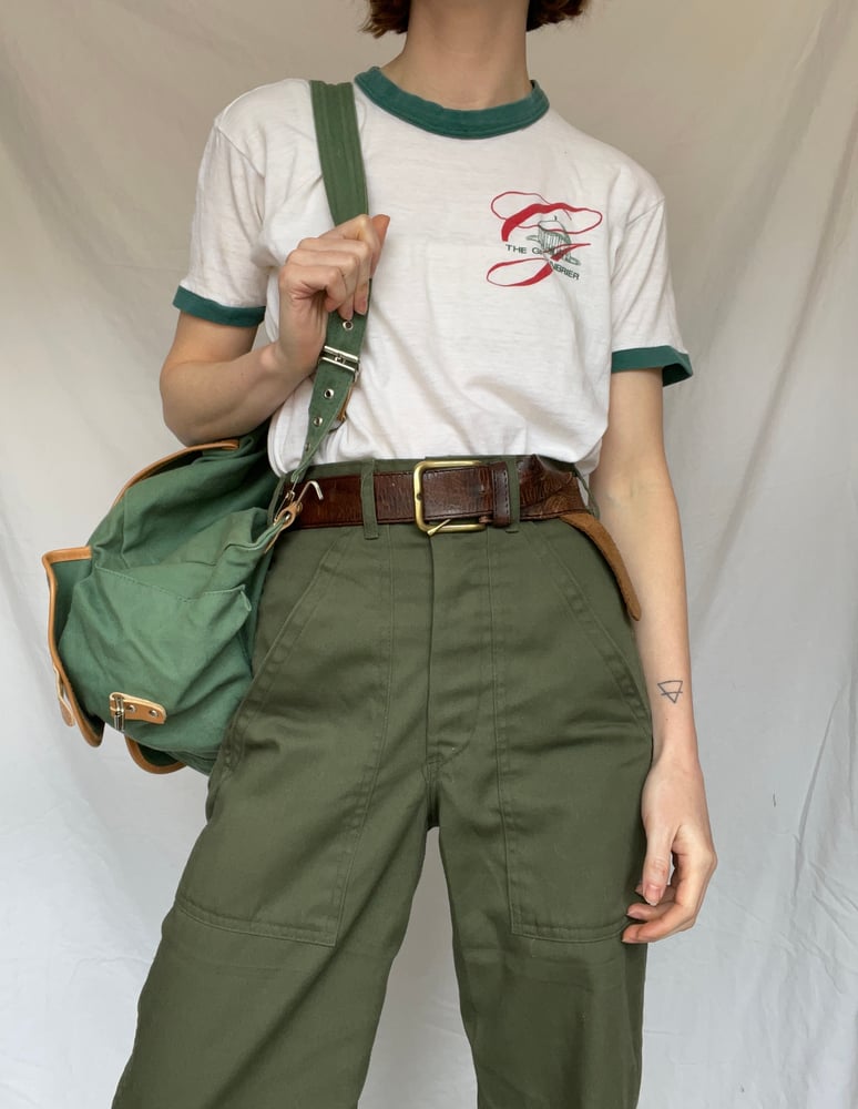 Image of Green Ringer Tee