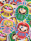 Mario Daruma Doll Sticker Collection