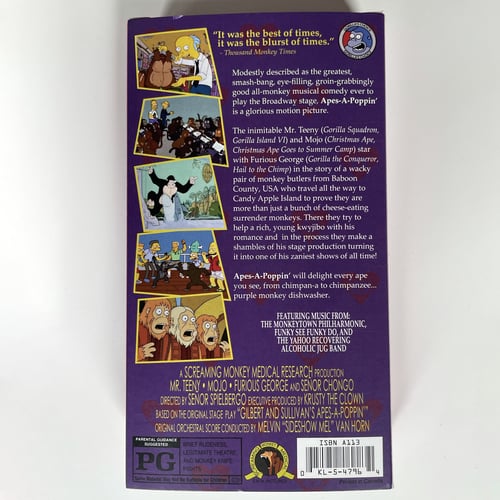 Image of Apes-A-Poppin' VHS