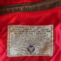 Image 4 of AVIREX G-1 FLIGHT JACKET 1988 OG (XL)