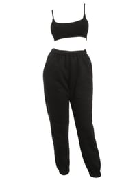 Image 2 of Black Jogger | Set