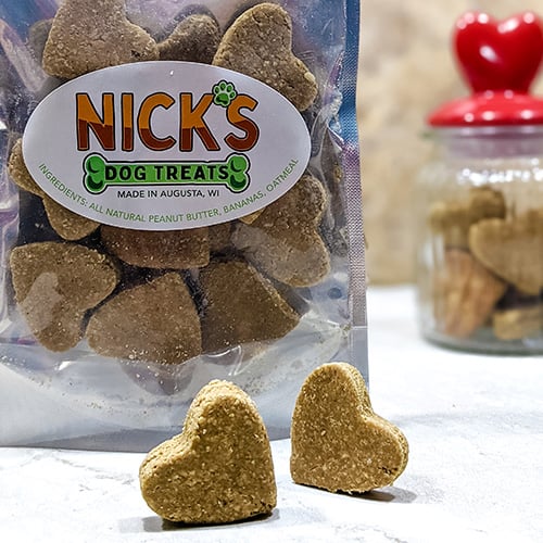 peanut shaped dog treats