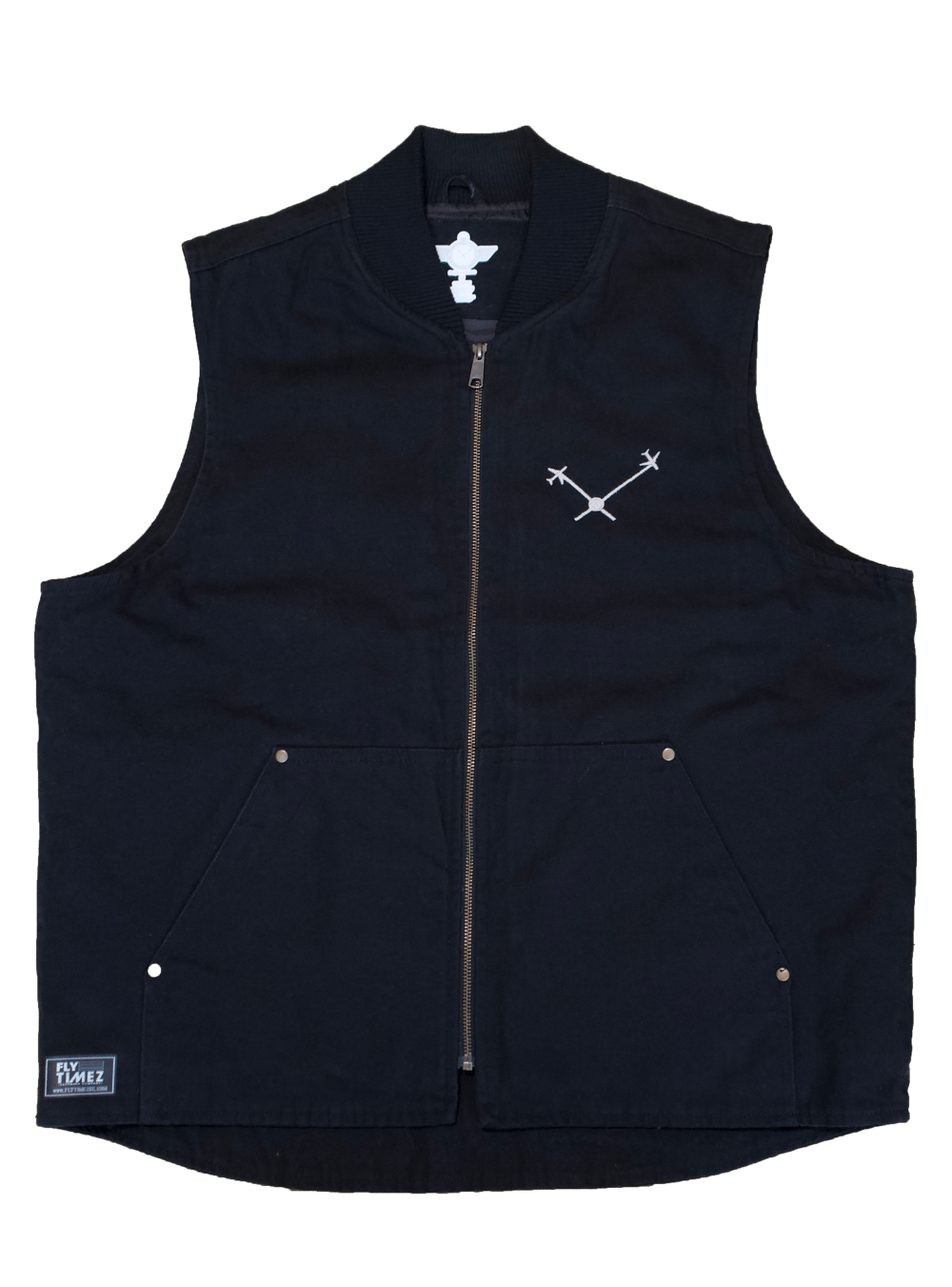 Image of FlyTimez “Handz Of Time” Vest (Black/Desert)