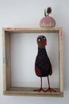 Steve, handmade, felt quirky bird sculpture