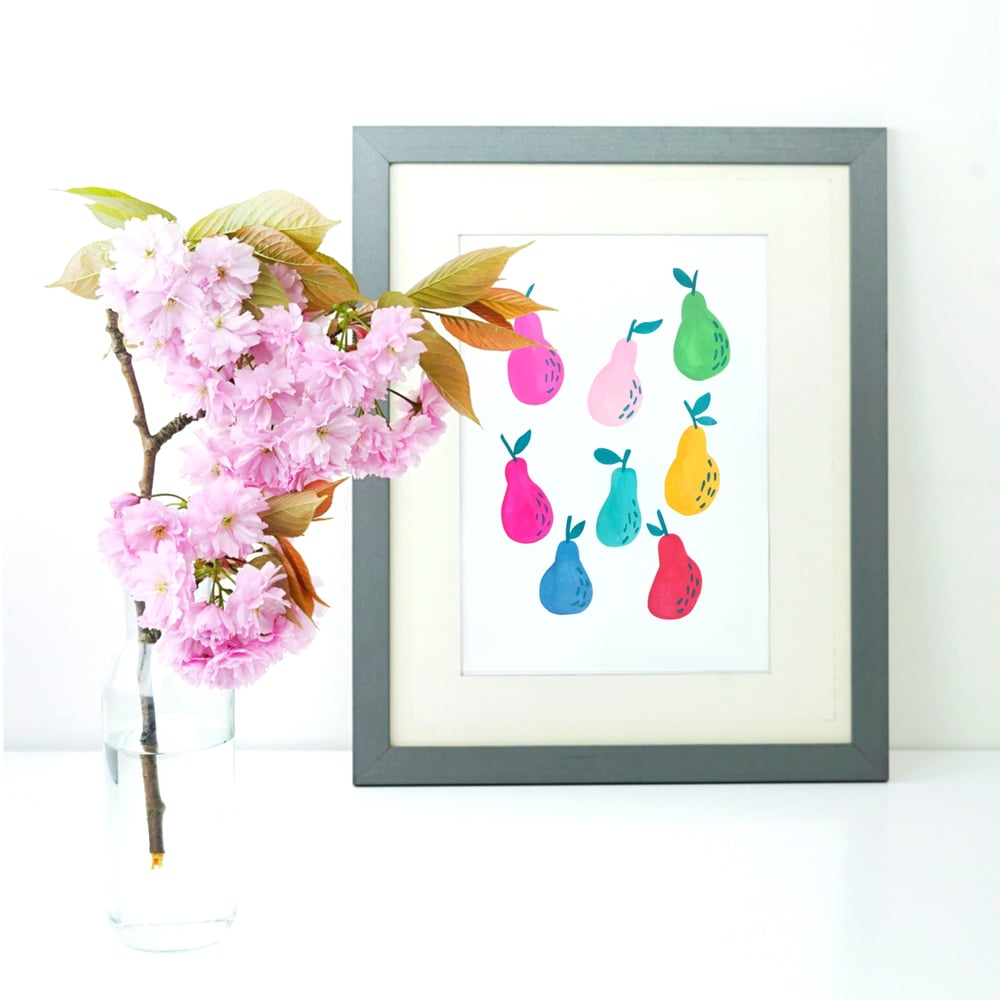 Image of Rainbow Pears print