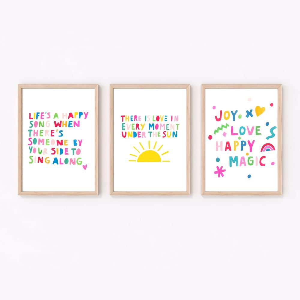 Image of Joy Love Happy Magic print
