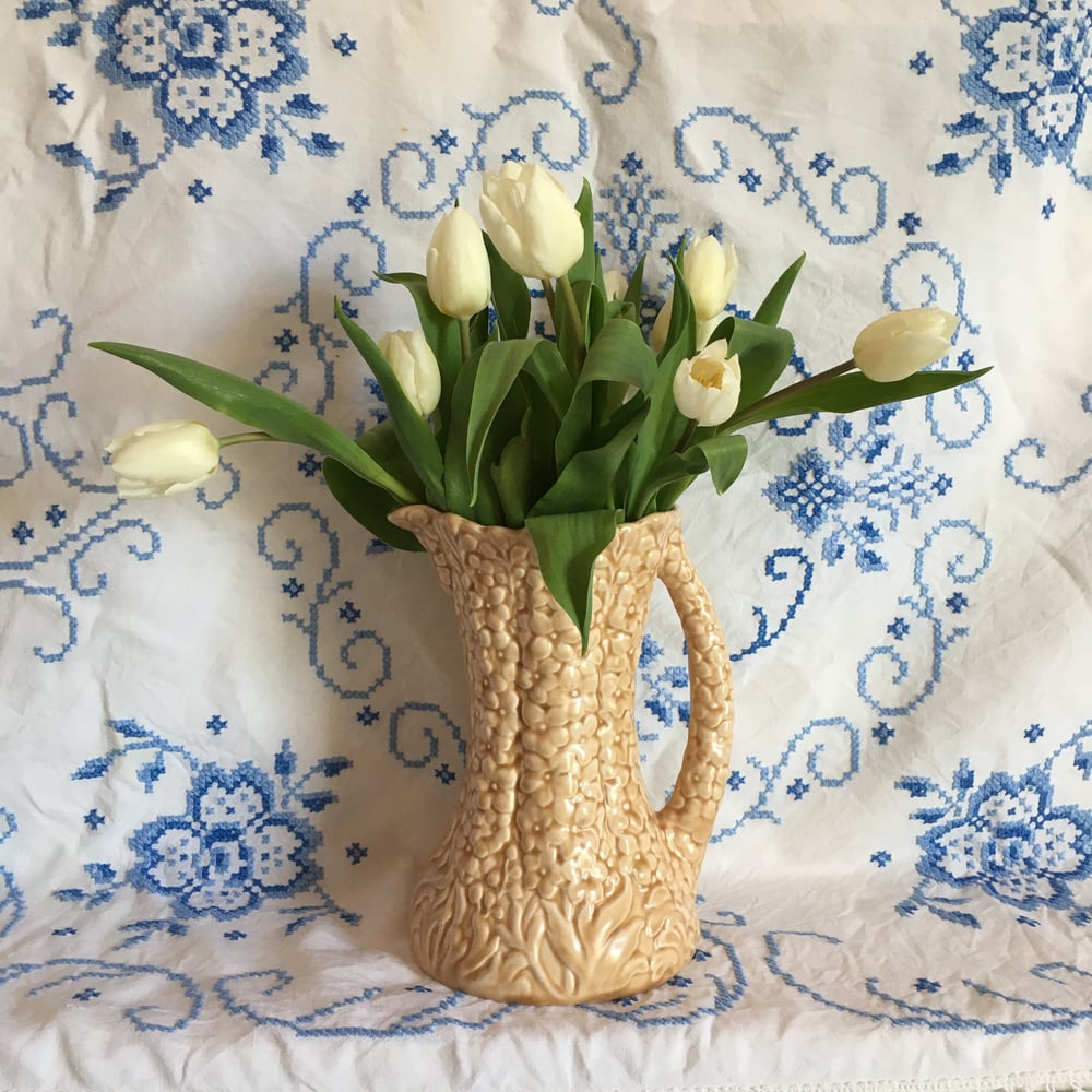 Image of Moulded flower jug 