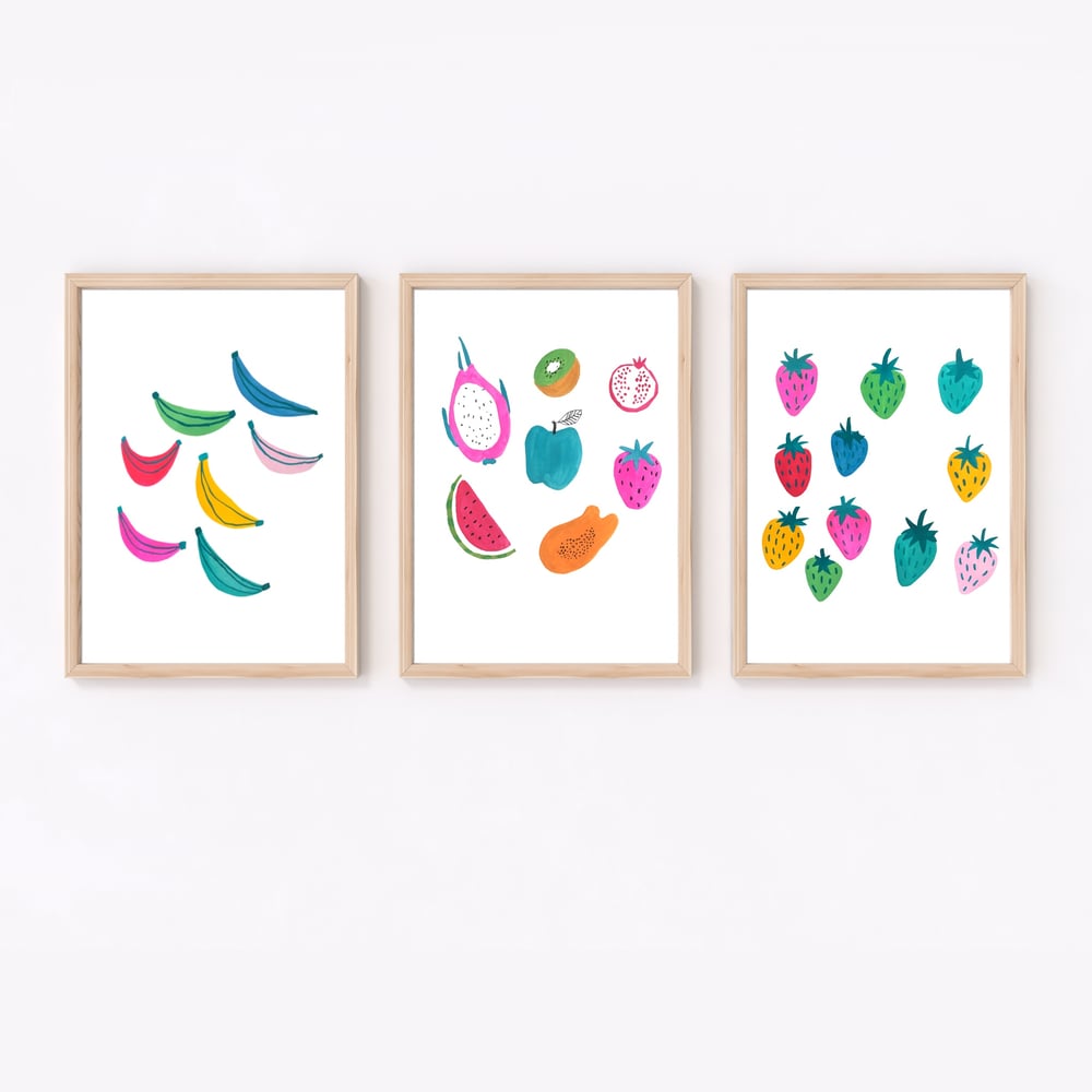 Image of Colourful fruit print