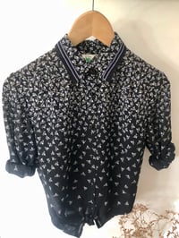 Image 1 of Blouse vintage japonais motif décroissant 