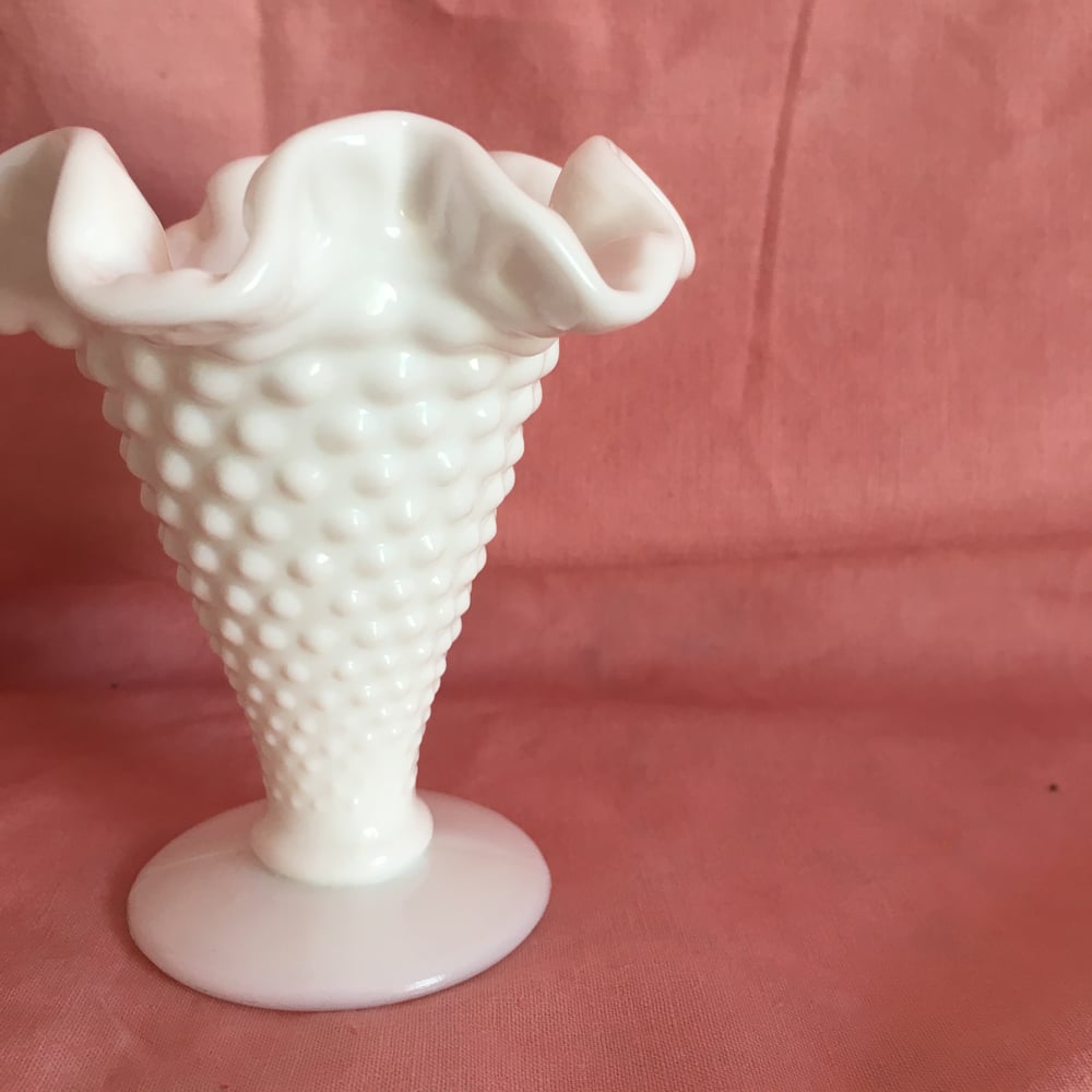 Image of Milk glass posy vase 
