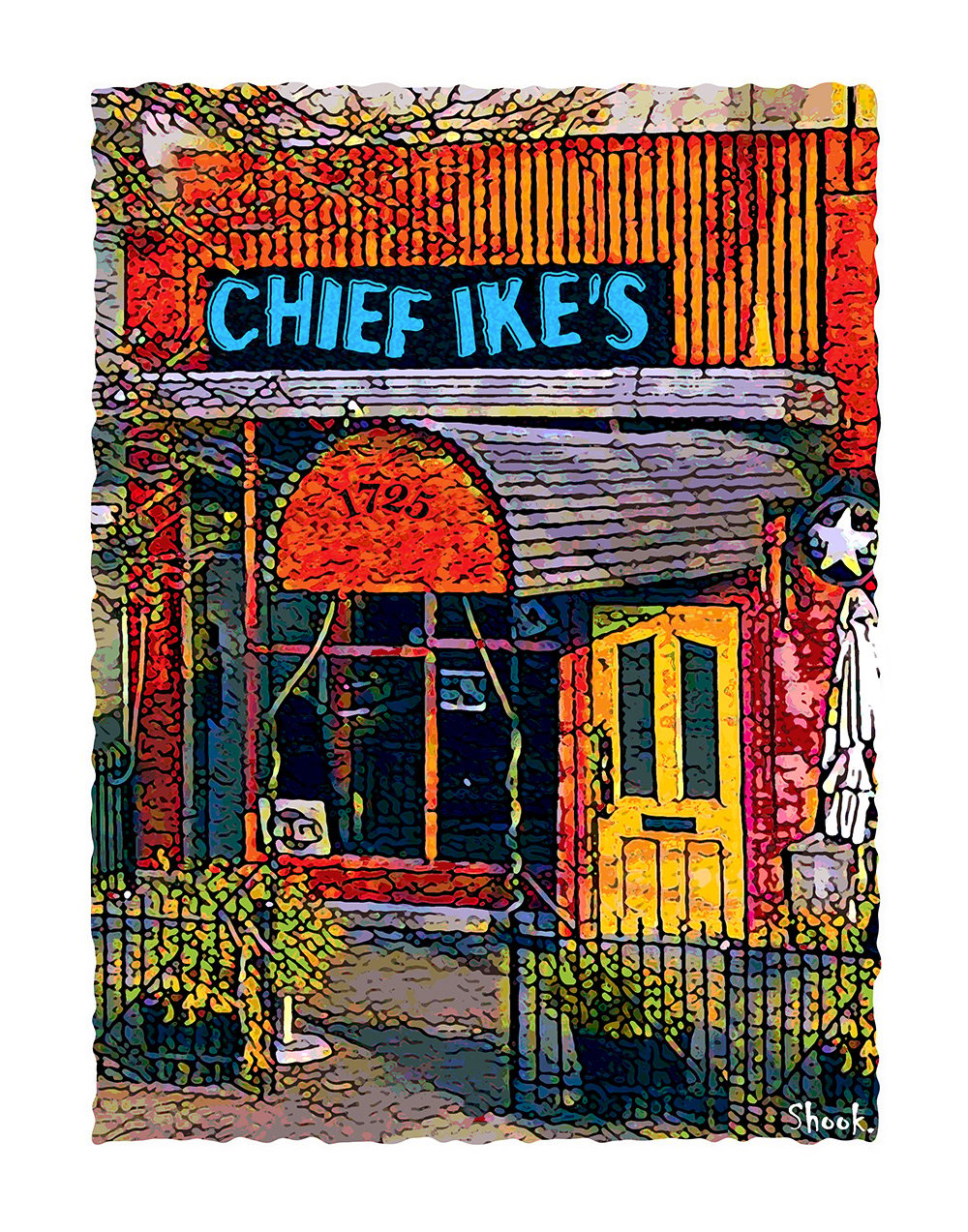 Chief Ike's Mambo Room Washington DC Giclée Art Print (Multi-size options)