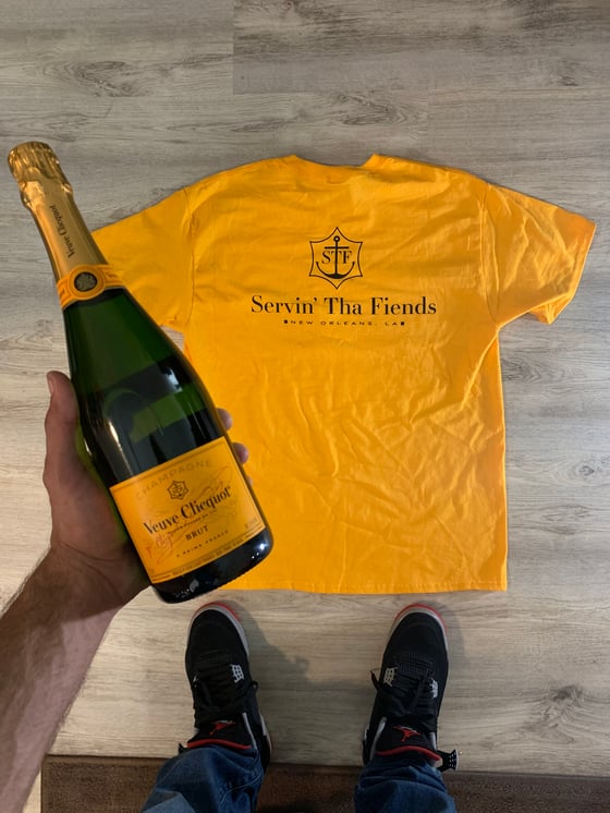Image of STF’s “Cliquot Sample Tee”