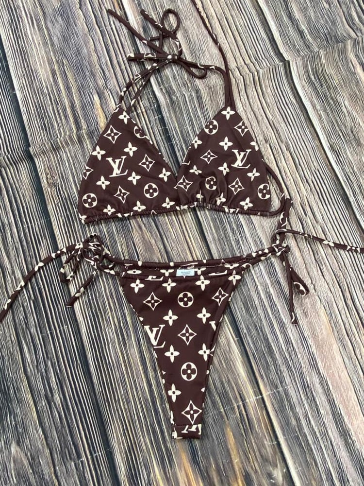 Image of Brown Material Girl bikini