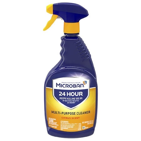 Image of Microban 24 hour 32 oz fresh multi-purpose cleaner spray