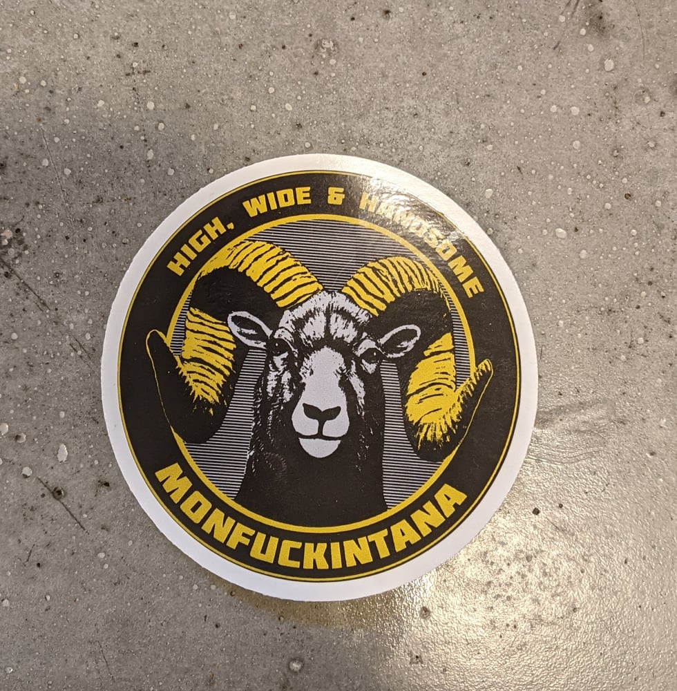 Image of Sticker: High, Wide and Handsome Ram (full color)