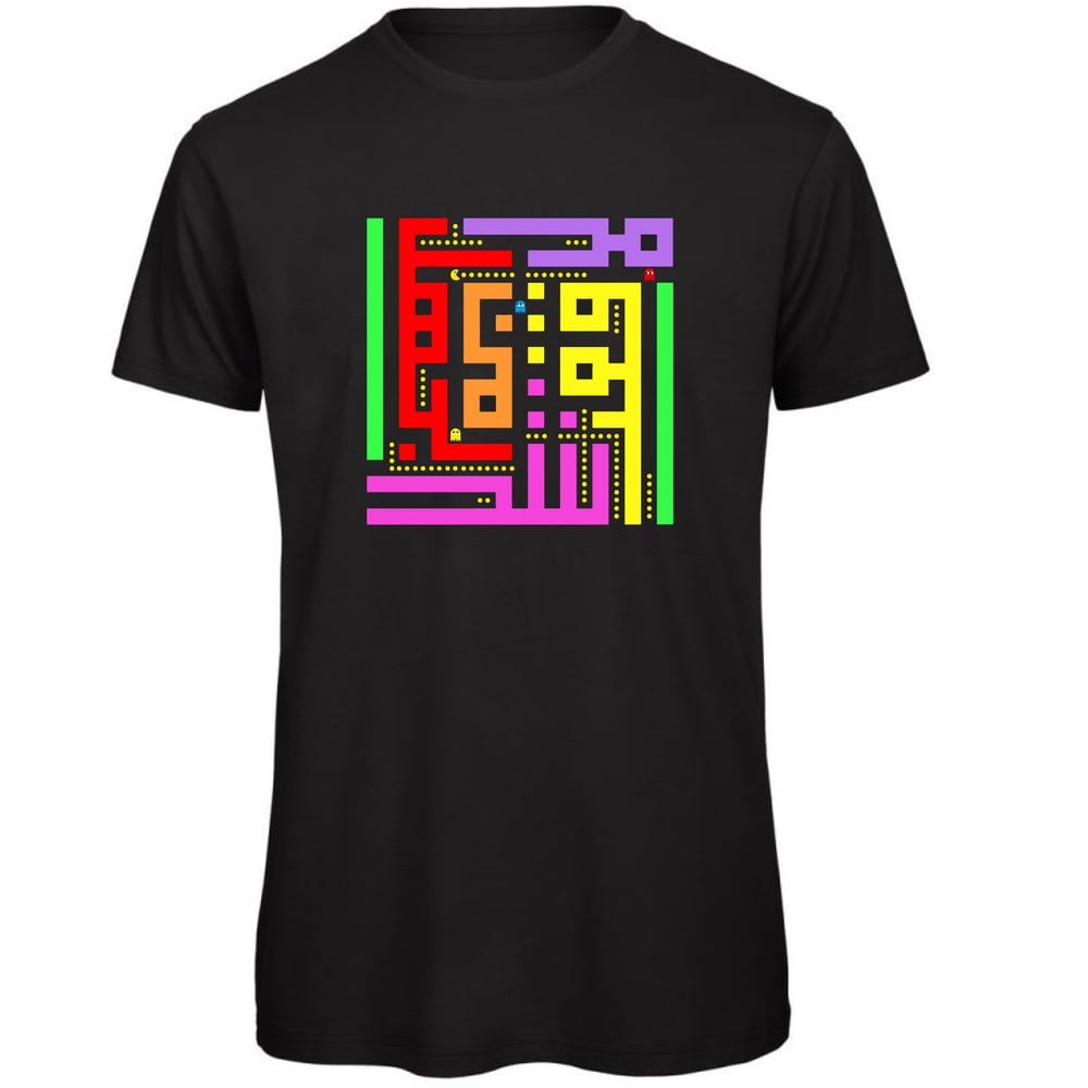 Image of Man t-shirt - Pacman calligraffiti