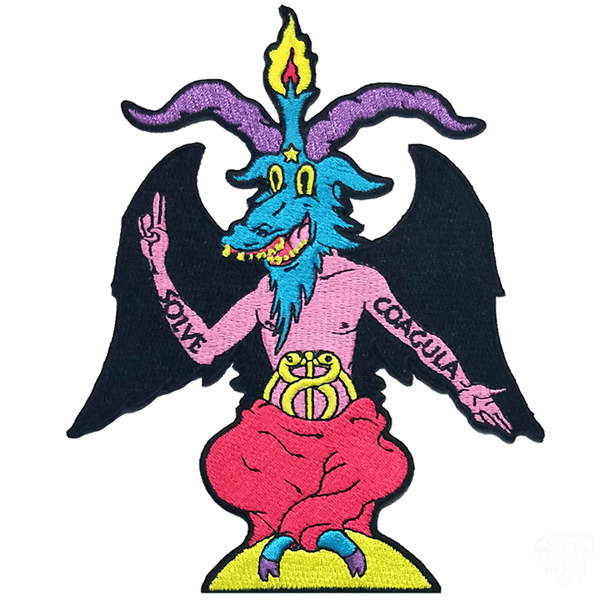 Image of Riot Style x Dima Drjuchin - Baphy Baphomet Embroidered Patch