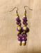 Image of Lilac flower earrings