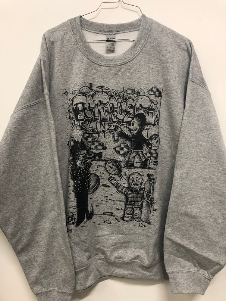 Image of “VHS” Grey Crewneck. 