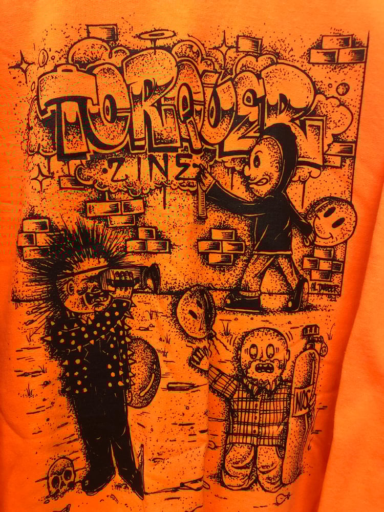Image of Bright Orange “VHS” Crewneck.
