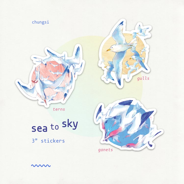Sea to sky stickers