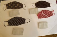 Image 1 of personalize customize Adult Hexagon double layered mask  kids rectangle  mask