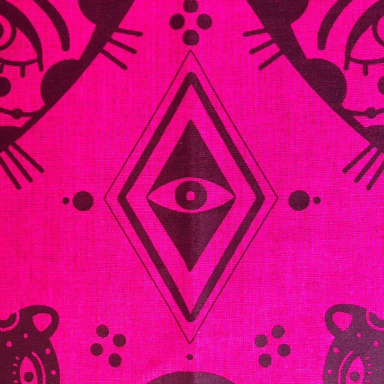 Bandanna “Ocelotl the moon and the sun” crazy neon Image 5