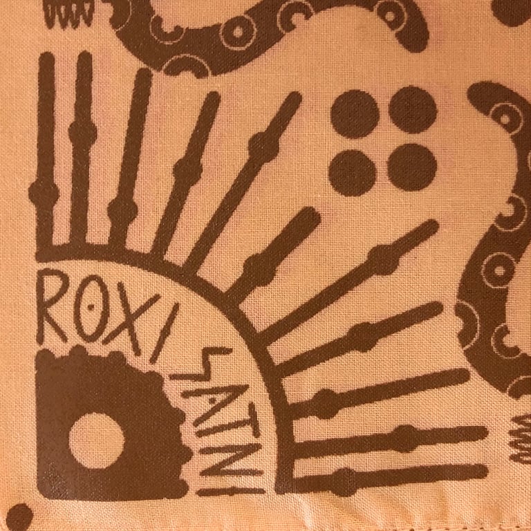 Bandanna  “Ocelotl, the moon and the sun”  Peachy, small Image 2