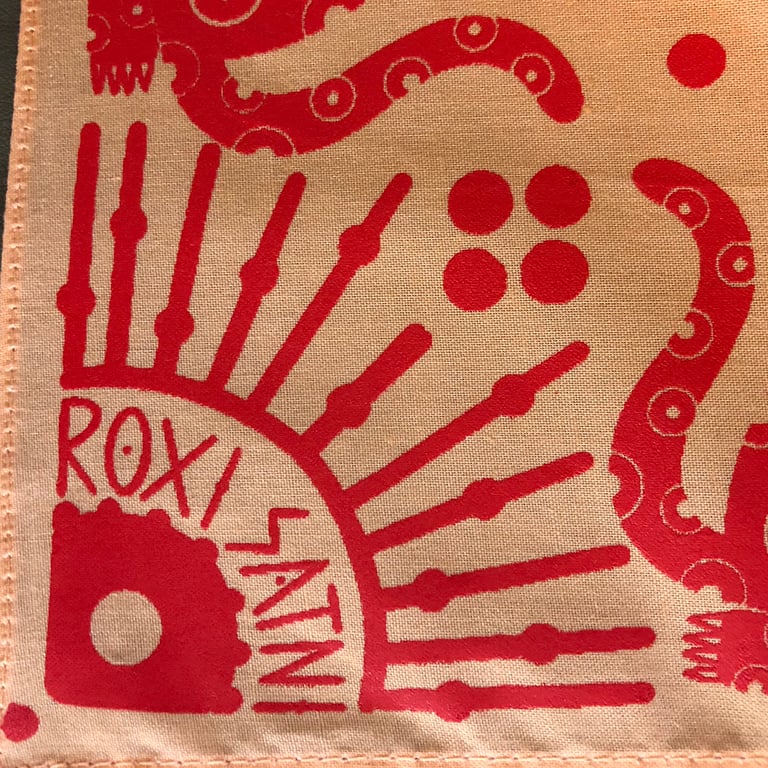 Bandanna  “Ocelotl, the moon and the sun”  Durazno ácido,  small  Image 2