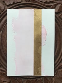 Image 2 of Colours - pink, wide - acrylic and 23 carat gold on premium quality paper