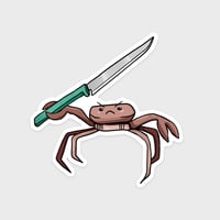 Image 1 of Sticker - Crabi le crabe menaçant 