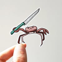 Image 3 of Sticker - Crabi le crabe menaçant 