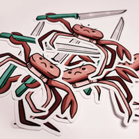 Image 2 of Sticker - Crabi le crabe menaçant 