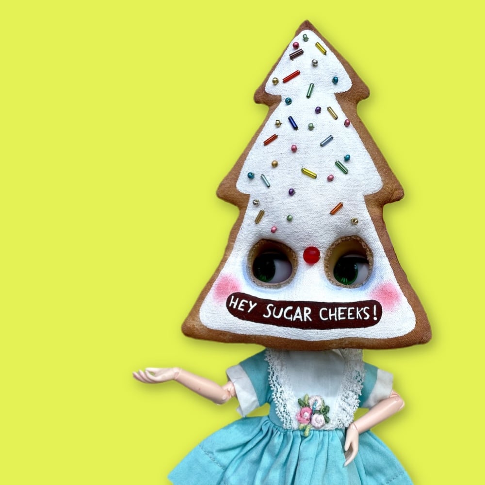 Image of Naughty Gingerbread Blythe Mask