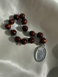 Image 2 of St. Joseph Wooden Bracelet