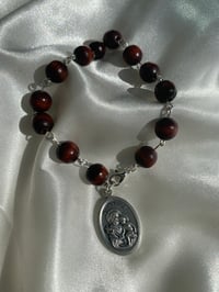 Image 1 of St. Joseph Wooden Bracelet