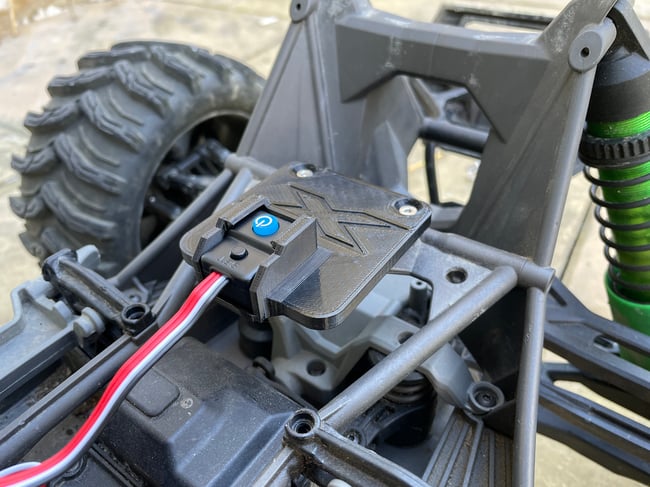 HobbyWing Max 5 or 6 ESC Power Button Mount for Traxxas X Maxx