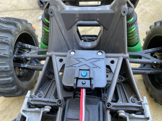 HobbyWing Max 5 or 6 ESC Power Button Mount for Traxxas X Maxx