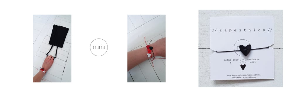 zapestnica SRCE - ORIGINAL // bracelet HEART - ORIGINAL