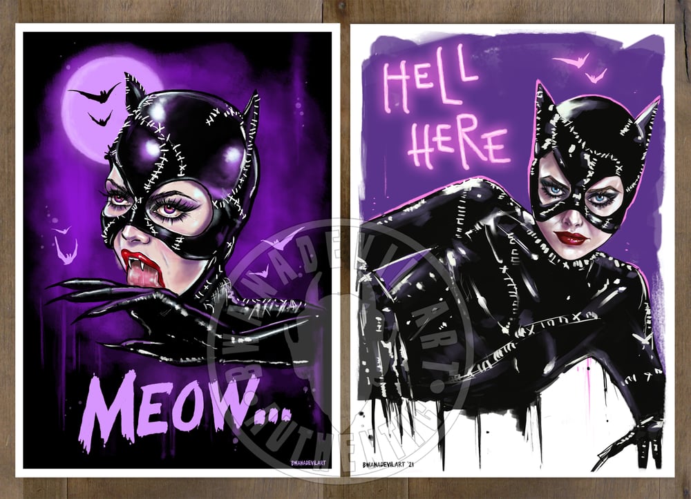 Image of Catwoman mini print set (5x7 in.)