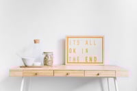 Image 2 of It’s All OK In The End Lightbox Quote