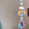 Luna Statement Suncatcher - with Aura Quartz Crystal