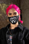 Lesbian Love Lesbian Face Cover Mask (black)