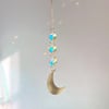 Golden Aurora Moon Suncatcher - 3 colours available