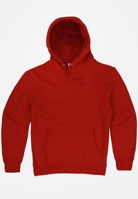 Image 3 of RED Hoodie (Unisex) with Embroidered Logos *Matches Red Joggers