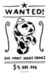 Sea Cowboy Wanted Poster Scribble Sticker Image 2