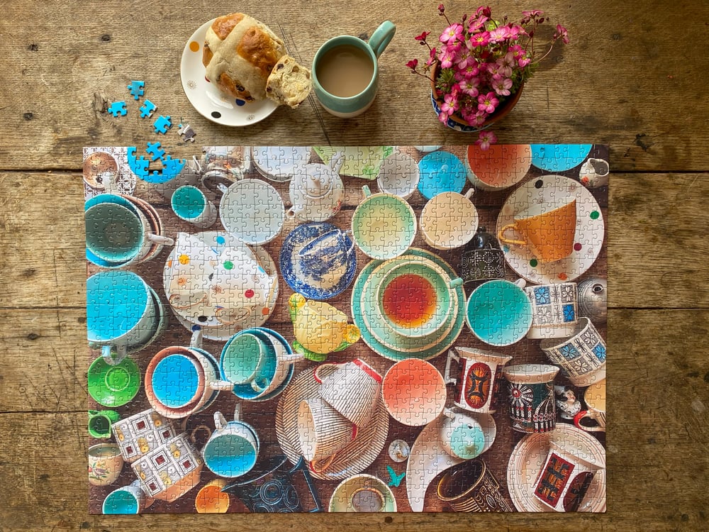 Image of 'Cup Collection' 1000 Piece Jigsaw Puzzle