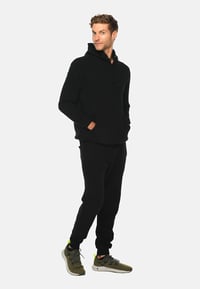 Image 4 of BLACK Hoodie (Unisex) with Embroidered Logos *Matches Black Joggers